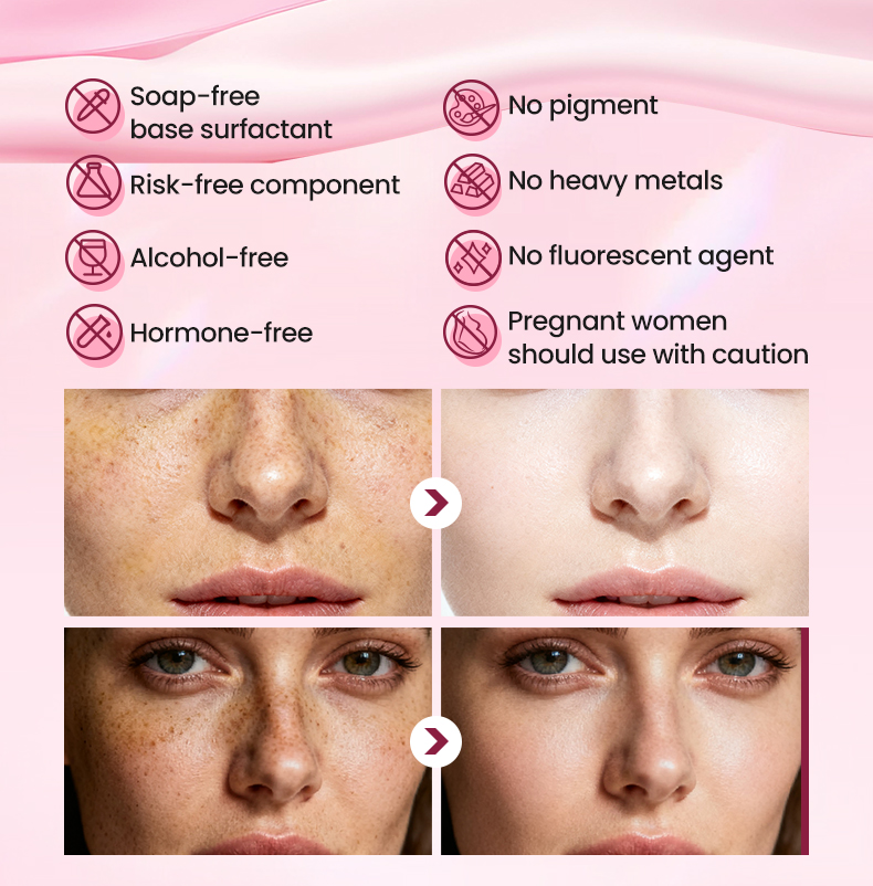 Rhodiola Root Whitening Luxurious Facial Set-Deep Cleansing Even Skin Tone Reduce Blemishes-5 Steps Routine for All Skin Types(pic9)