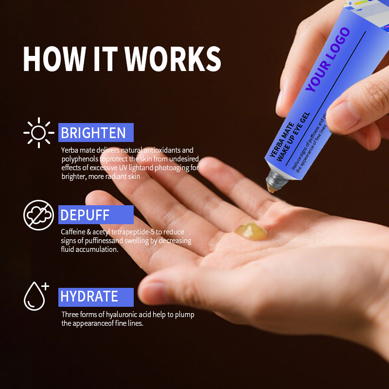 Yerba Mate Wake up Eye Gel With Hyaluronic Acid, Caffeine for Hydrate, Minimize Puffiness, Swelling(pic3)