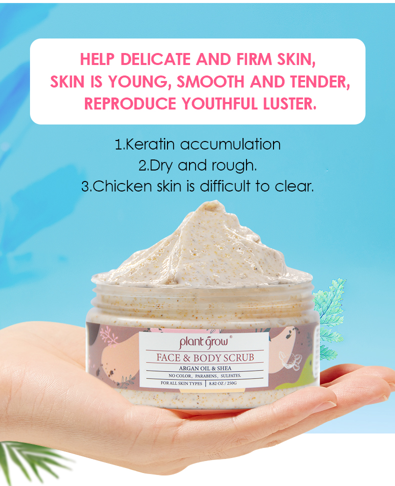 Plant Grow Face&Body Scurb for skin care women and men(pic8)