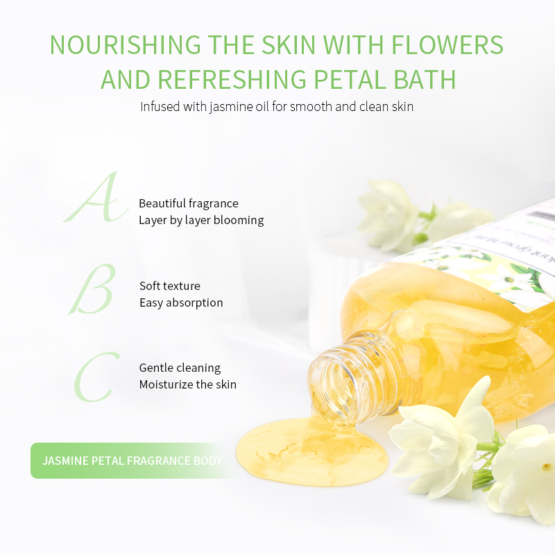 Jasmine Fragrance Petal ShowerGel to Clean skin  for Men and Women(pic3)