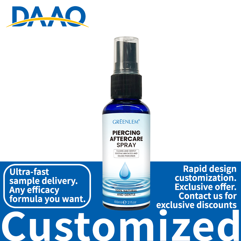 Gentle Saline Aftercare Spray St Johns Wort Vasaka Leaf for New Piercings Hypoallergenic Alcohol-Free Solution Clean(pic4)