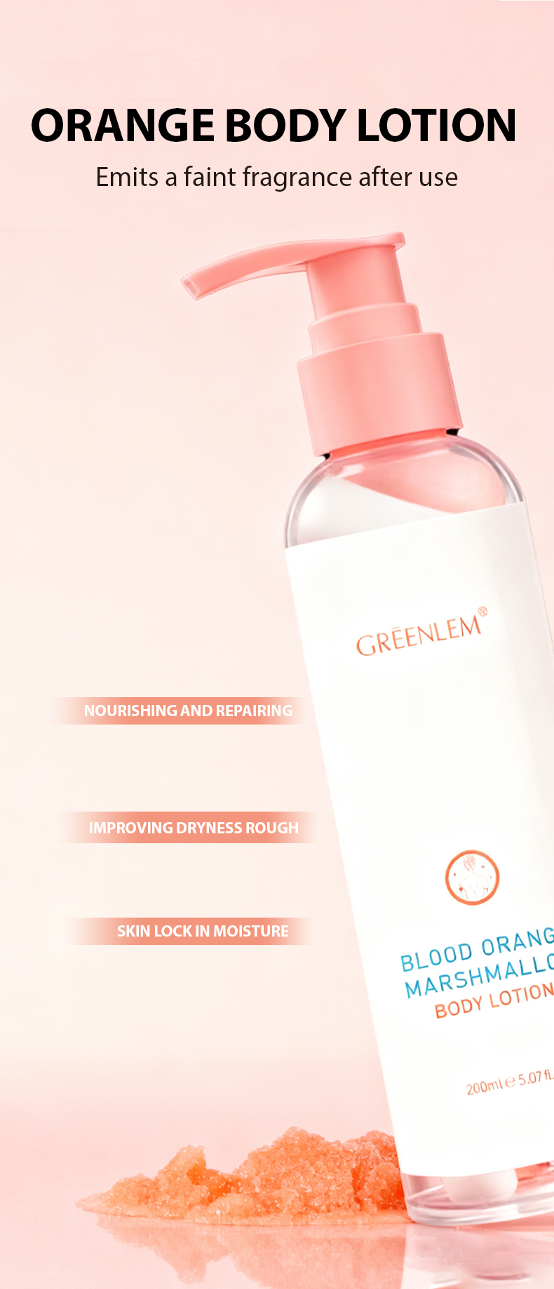 Cotton Candy Scent Hyaluronic Acid Body Lotion Sweet Fragrance Long Lasting Moisturizer Wholesale OEM Nourishing Body Care(pic4)