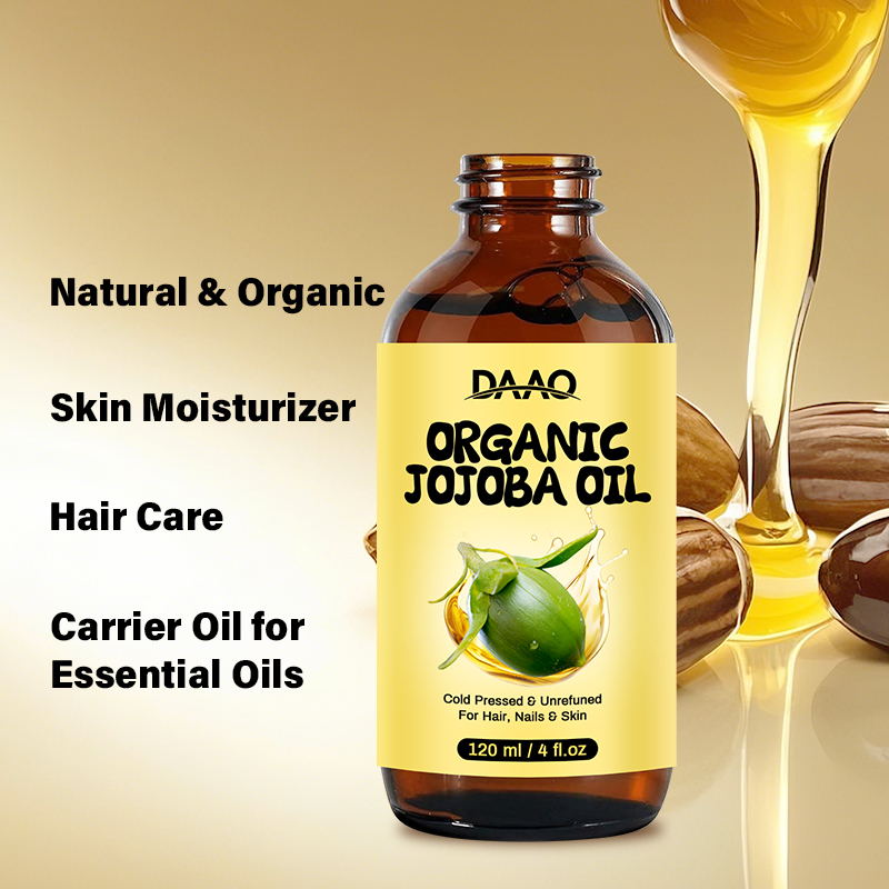 Organic Jojoba Oil 100% Pure Natural - for Hair Growth, Skin & Nails Moisturizer, Conditioning Massage Oil(pic4)