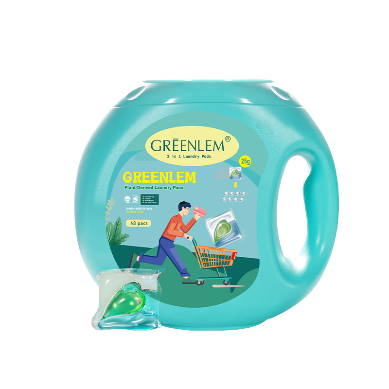 Custom Plant-Based Laundry Detergent Pods | 80%+ Active Agents | Powerful Stain Removal & Eco-Friendly | OEM/ODM Supported(pic1)