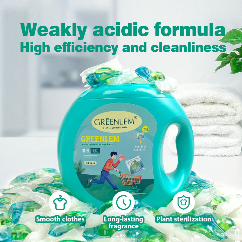 Custom Plant-Based Laundry Detergent Pods | 80%+ Active Agents | Powerful Stain Removal & Eco-Friendly | OEM/ODM Supported(pic4)