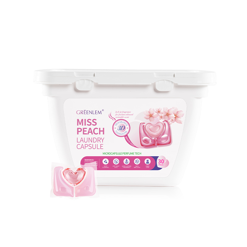 3-in-1 Peach Laundry Pods | Bulk Wholesale | Eco-Friendly Detergent Capsules(pic1)