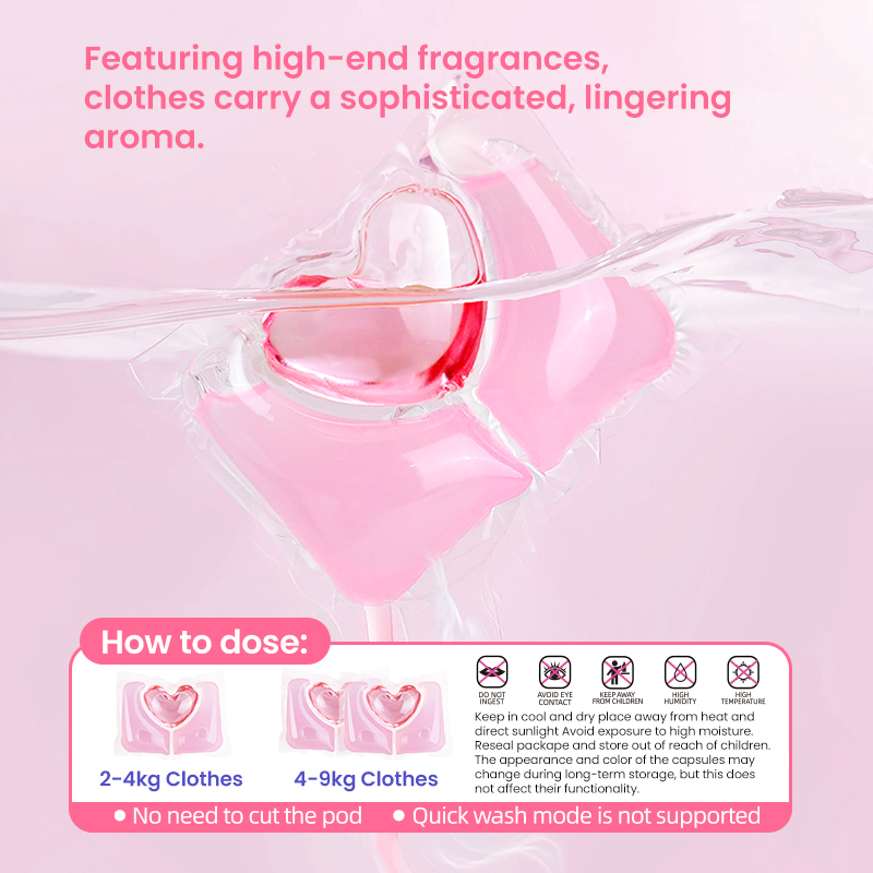 3-in-1 Peach Laundry Pods | Bulk Wholesale | Eco-Friendly Detergent Capsules(pic2)