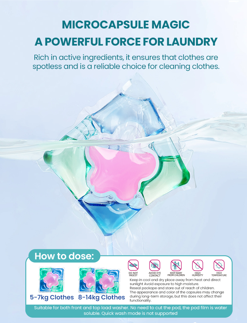 High Quality 5-in-1 Custom Lasting Fragrance Brighten LaundryDetergent Pods Bulk Option for Brightening andRefreshing(pic5)