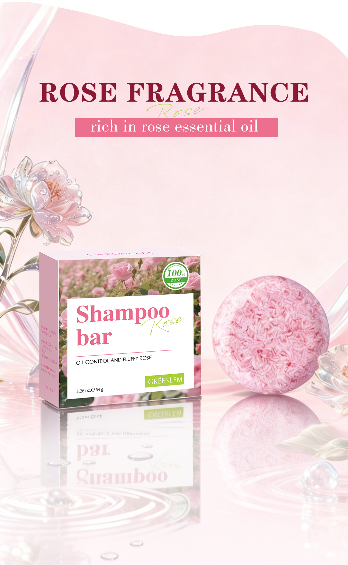 GreenLem Shampoocebar OIL CONTROL and FLUFFY ROS(pic2)