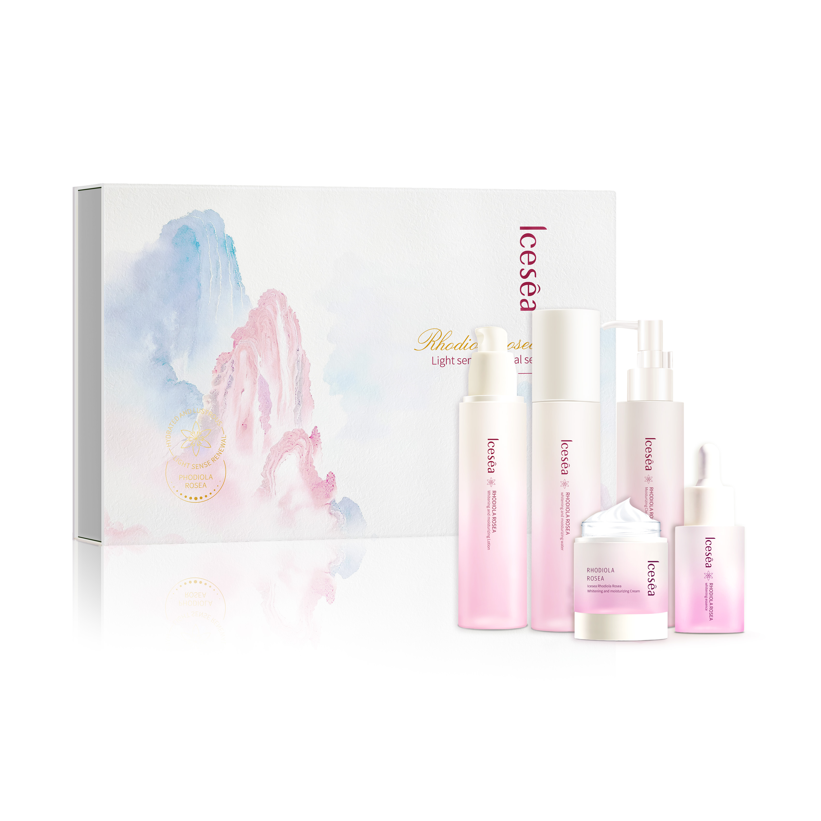 Customized Rhodiola Rosea Anti-Oxidant Moisturizing Skincare Gift Set - Natural Plant Extract Facial Care Kit(pic1)