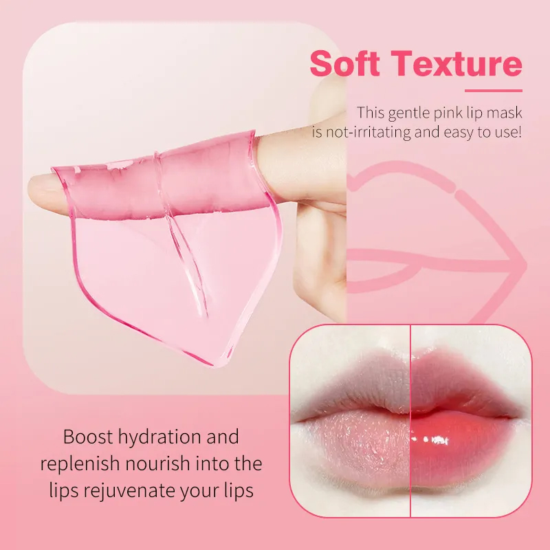 Wholesale Sexy Organic Lip Sleeping Mask Mouth Care Moisturizing Nourishing Cream with Hyaluronic Acid Crystal Collagen(pic2)