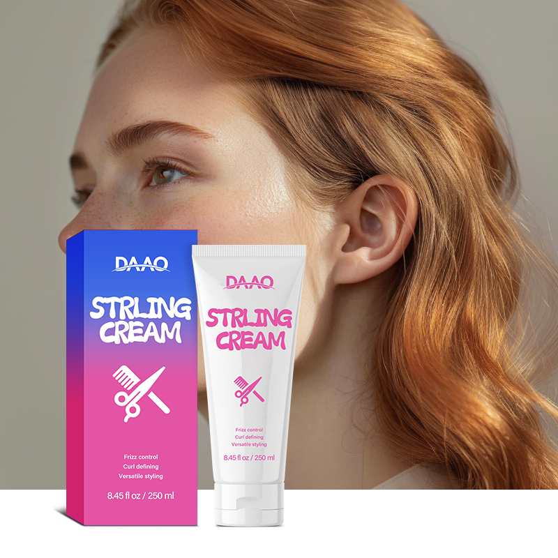 Wholesale 3 in 1 Herbal Styling Cream for Curly Wavy Hair Smooth Curl Defining and Frizz Control Moisturizing Benefits(pic4)