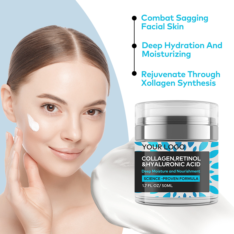 Customized Korean Beauty Retinol Hyaluronic Acid Collagen Firming Skin Cream to Prevent Fine Lines for Glowing Skin(pic3)