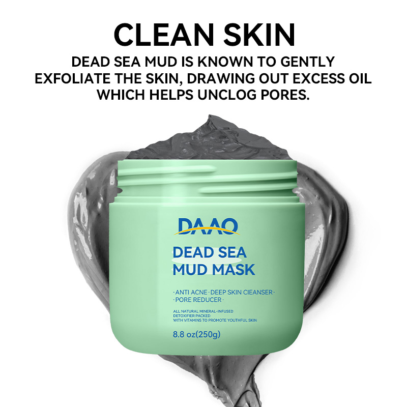 Private Label 100% Natural Mineral Mud Sheet Face Clay Dead Sea Mud Sheet for Face & Body(pic2)