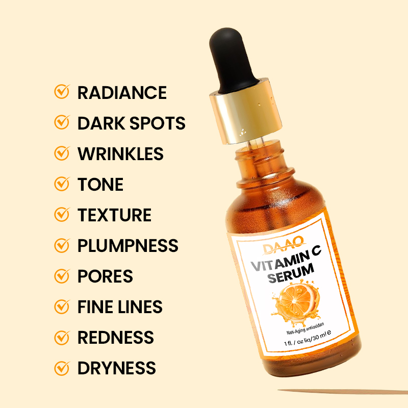 Wholesale Age Repair Essence Dark Spot Removal Brightening Vitamin C Serum With Hyaluronic Acid(pic4)
