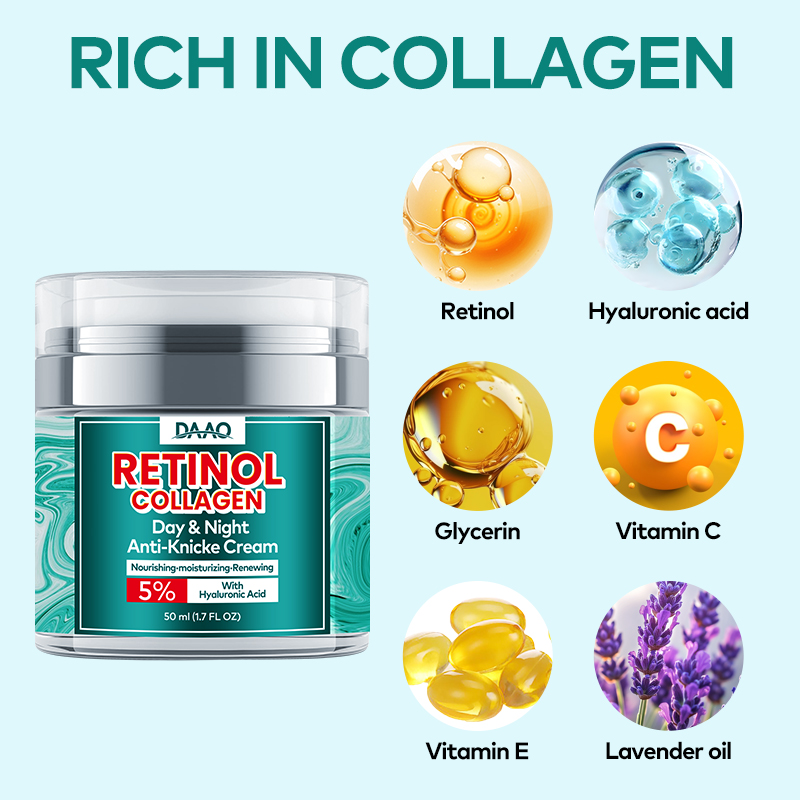 OEM Anti-Aging Face Cream Lotion Retinol Collagen Hyaluronic Acid Moisturizing Cream Wrinkle Reducing Deep Hydration(pic2)