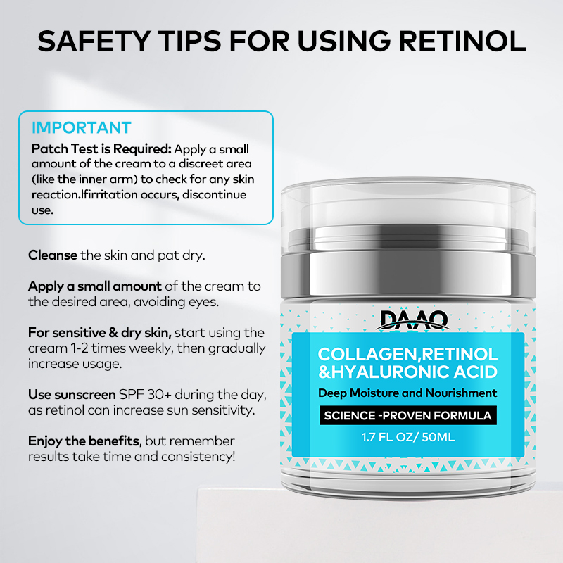 OEM Retinol Face Cream Moisturizing Firming Anti-Wrinkle Neck Cream with Collagen Hyaluronic Acid Cream(pic4)