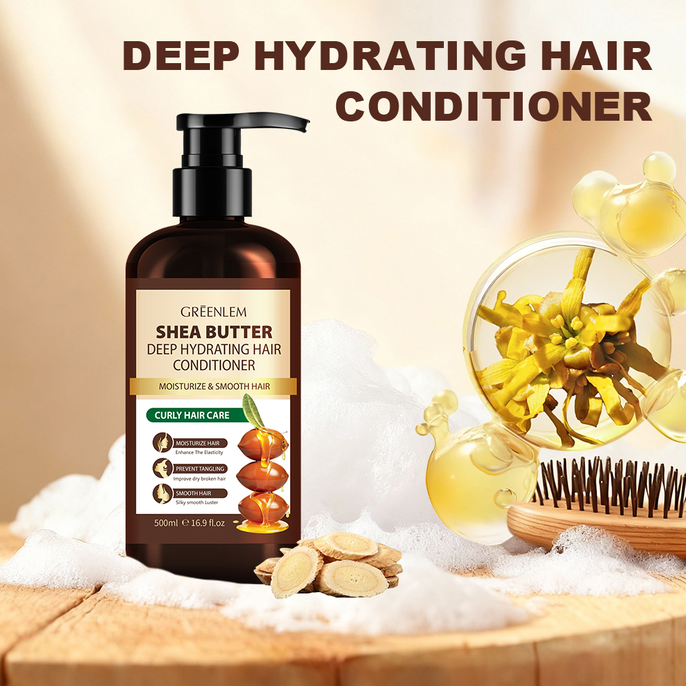 GreenLem Shea Butter Cream Herbal Hair Growth & Guatemala Thick Strong Natural Dry Hair Conditioner Curly Hair(pic5)