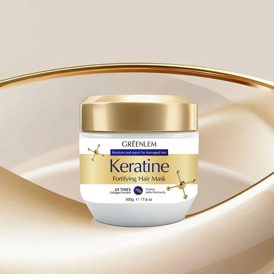 Private Label OEM 500g Natural Ingredients Hair Repairing Scalp Care Keratin Cream 2-IN-1 Formula(pic5)