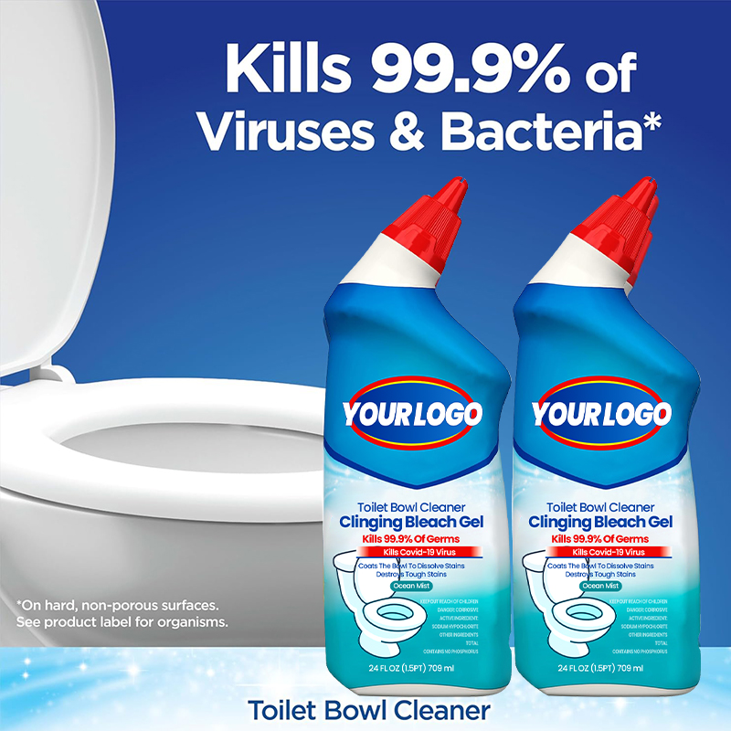 Ocean Mist Clinging Bleach Gel Disposable Toilet Bowl Cleaner for Bathroom Removes Yellow Stains Air and Odor(pic5)