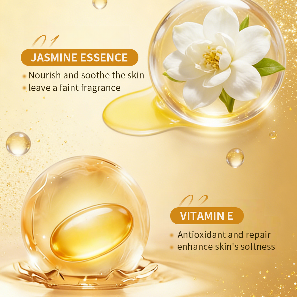 GreenLem Hot Selling Organic Jasmine Body Care Lightening Moisturizing Body Wash Flower Shower Gel(pic5)