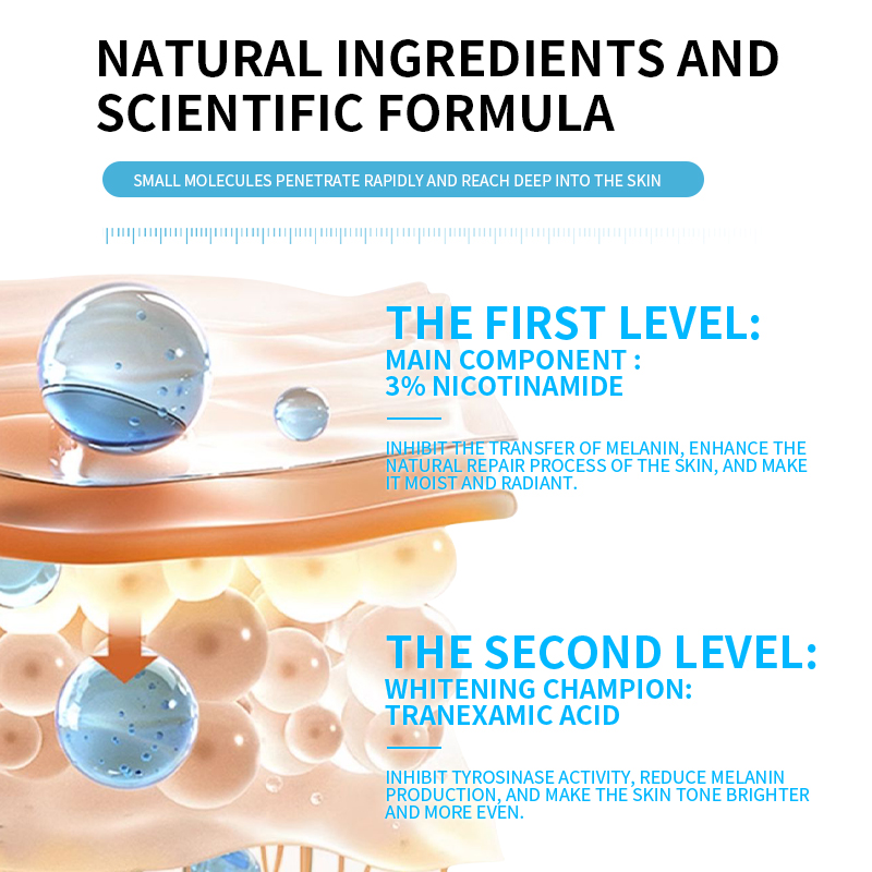 Niacinamide Brightening 3% Vitamin B3 Liquid Face Spray Whitening Serum Mist Dark Spot Correction Hydration OEM Cosmetic Bulk(pic5)