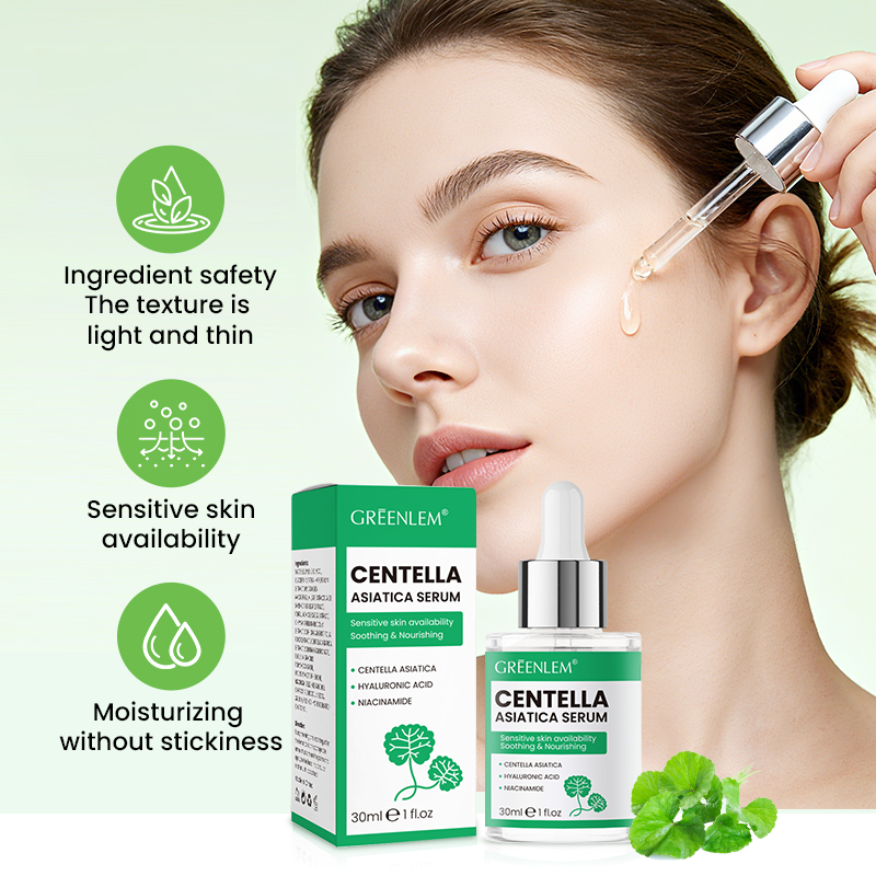 OEM/ODM Customized Korean Cica Centella Asiica Serum for Soothing Repair(pic3)