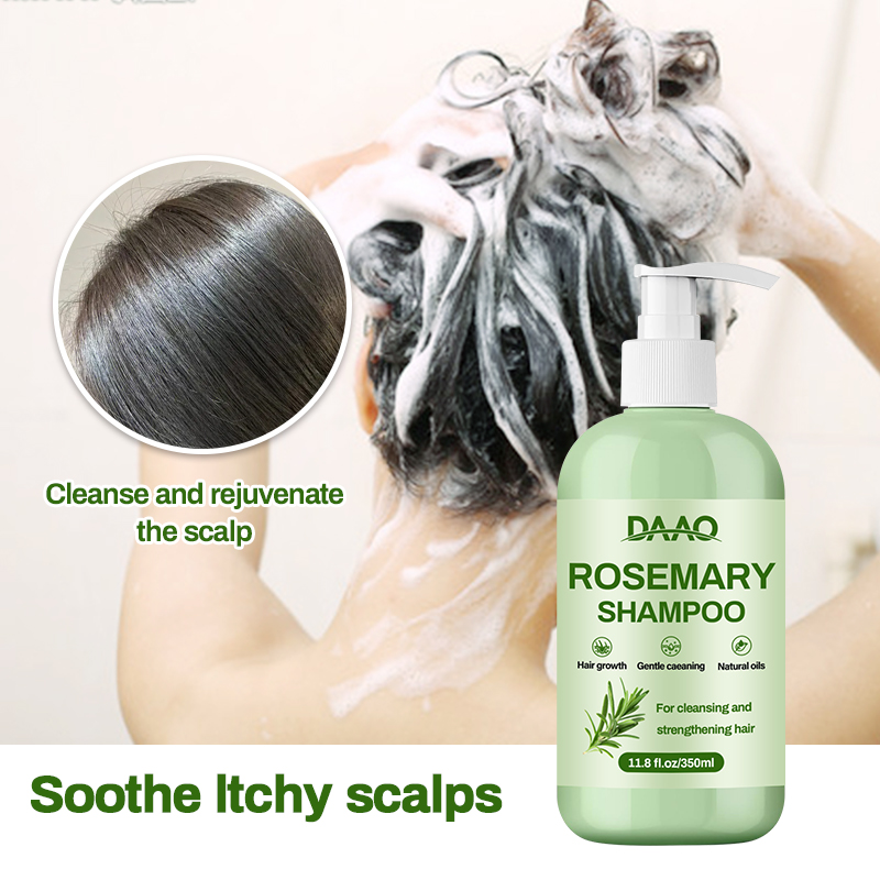 Tea Tree Oil and Biotin Repair Brittle Hair, Scalp Cleanse, Soothes Itchy Scalp, Rosemary Hair Growth Shampoo (350ml)(pic3)