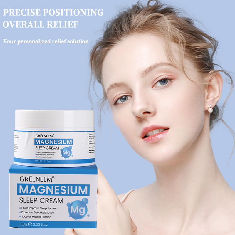 Organic Good Night Sleep Cream Pure Zechstein Magnesium Supports Sleep Heart Bone Muscle Health Lavender Oil for Body(pic4)