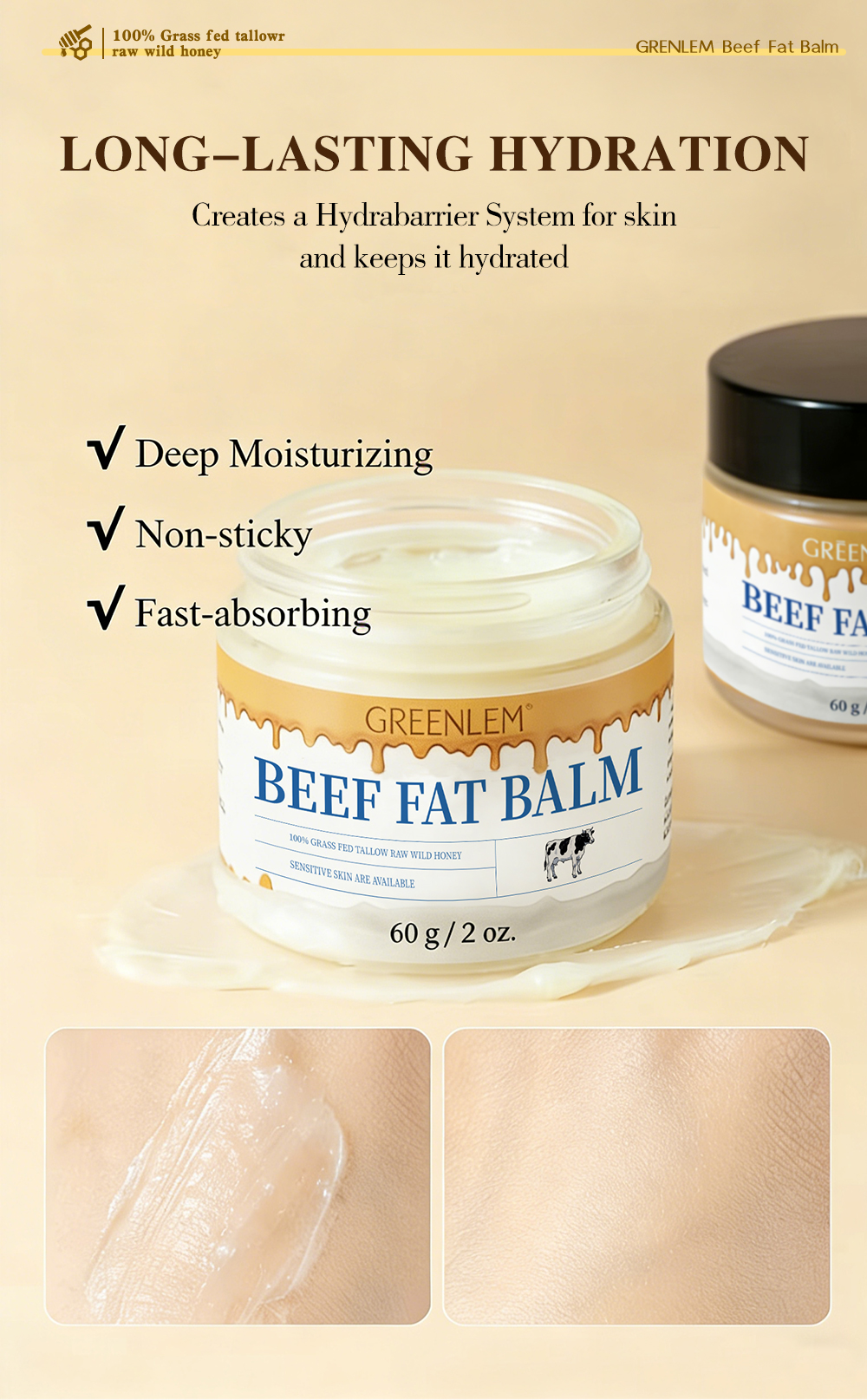 GreenlemTALLOW STICK BEEF FAT BALM(pic4)
