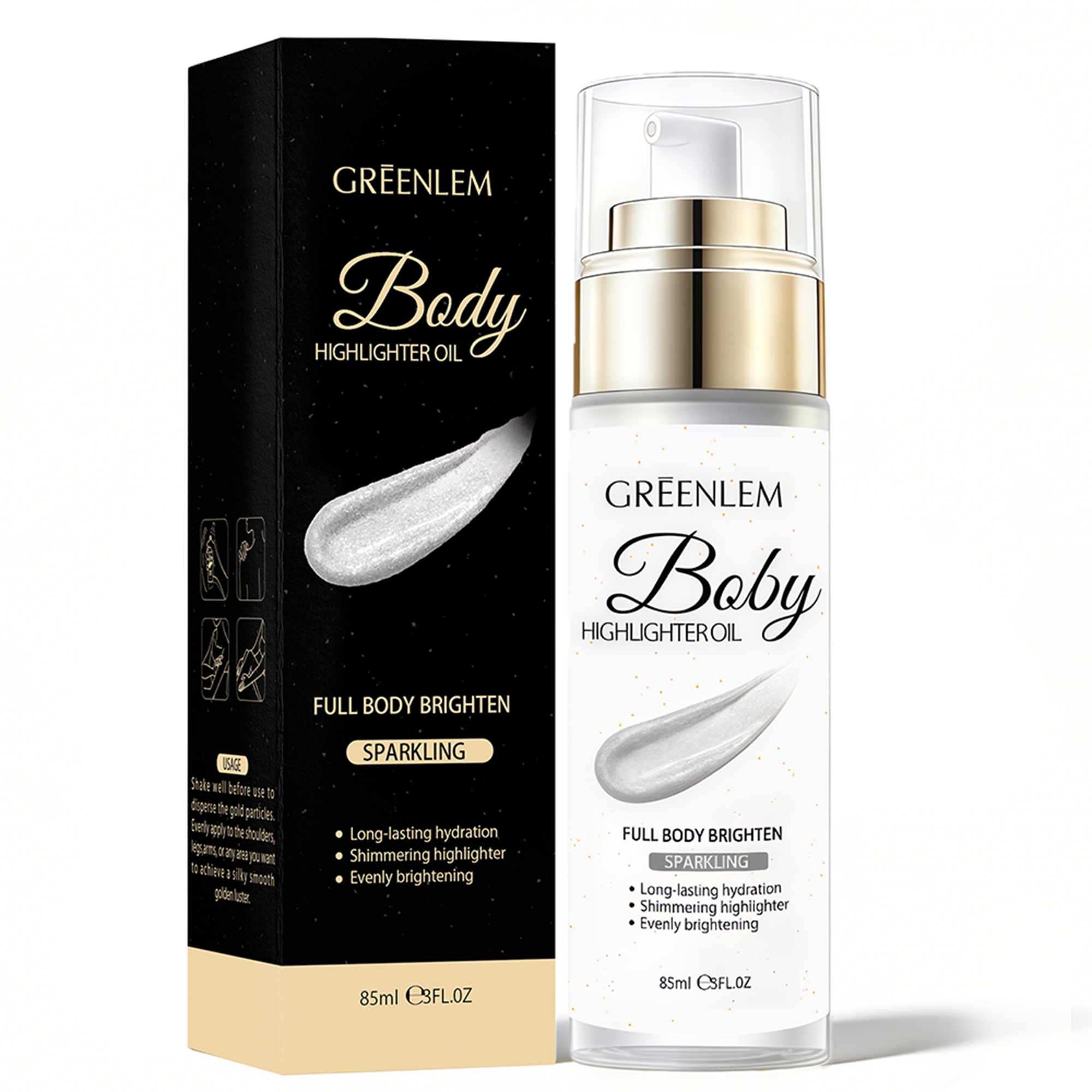 Greenlem BODY HIGHLIGHTER OIL FULL BODY 