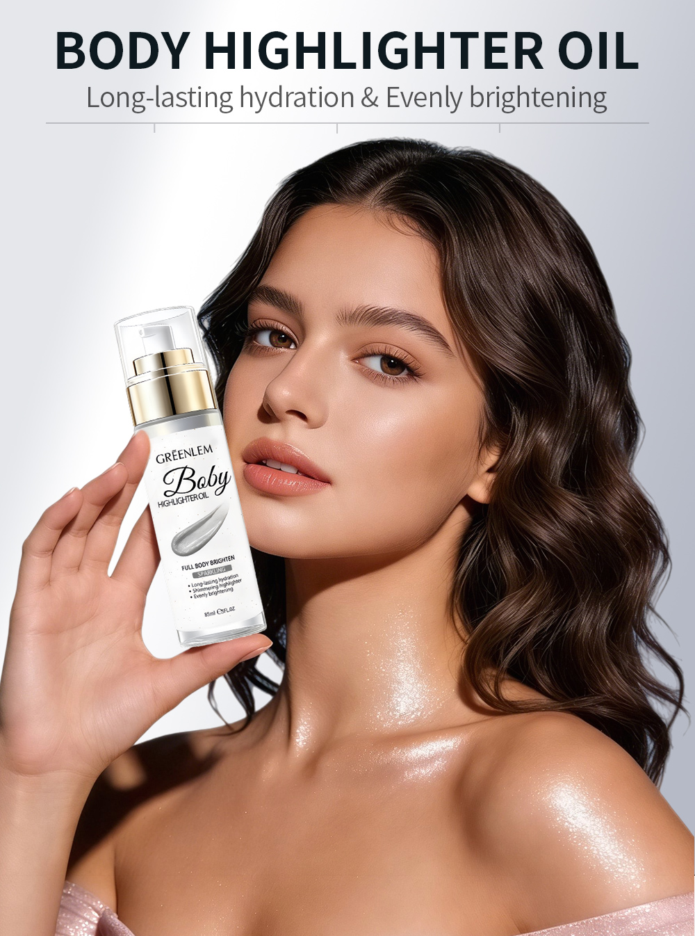 Greenlem BODY HIGHLIGHTER OIL FULL BODY BRIGHTEN SPARKLING 01(pic3)