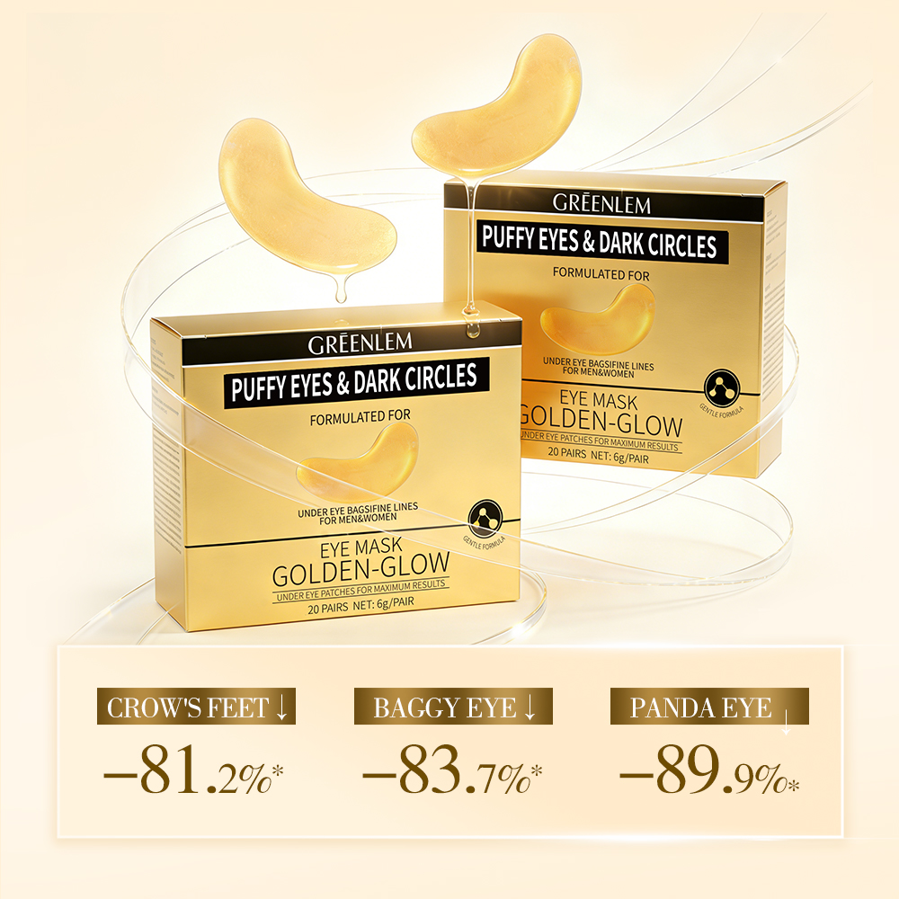 Greenlem Vegan Organic Hyaluronic Acid Nourishing Hydrogel Eye Sheet Mask Patch 30 Pairs Anti-Puffiness Wrinkle All Skin Types(pic2)