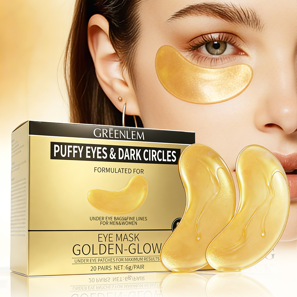 Greenlem Vegan Organic Hyaluronic Acid Nourishing Hydrogel Eye Sheet Mask Patch 30 Pairs Anti-Puffiness Wrinkle All Skin Types(pic1)