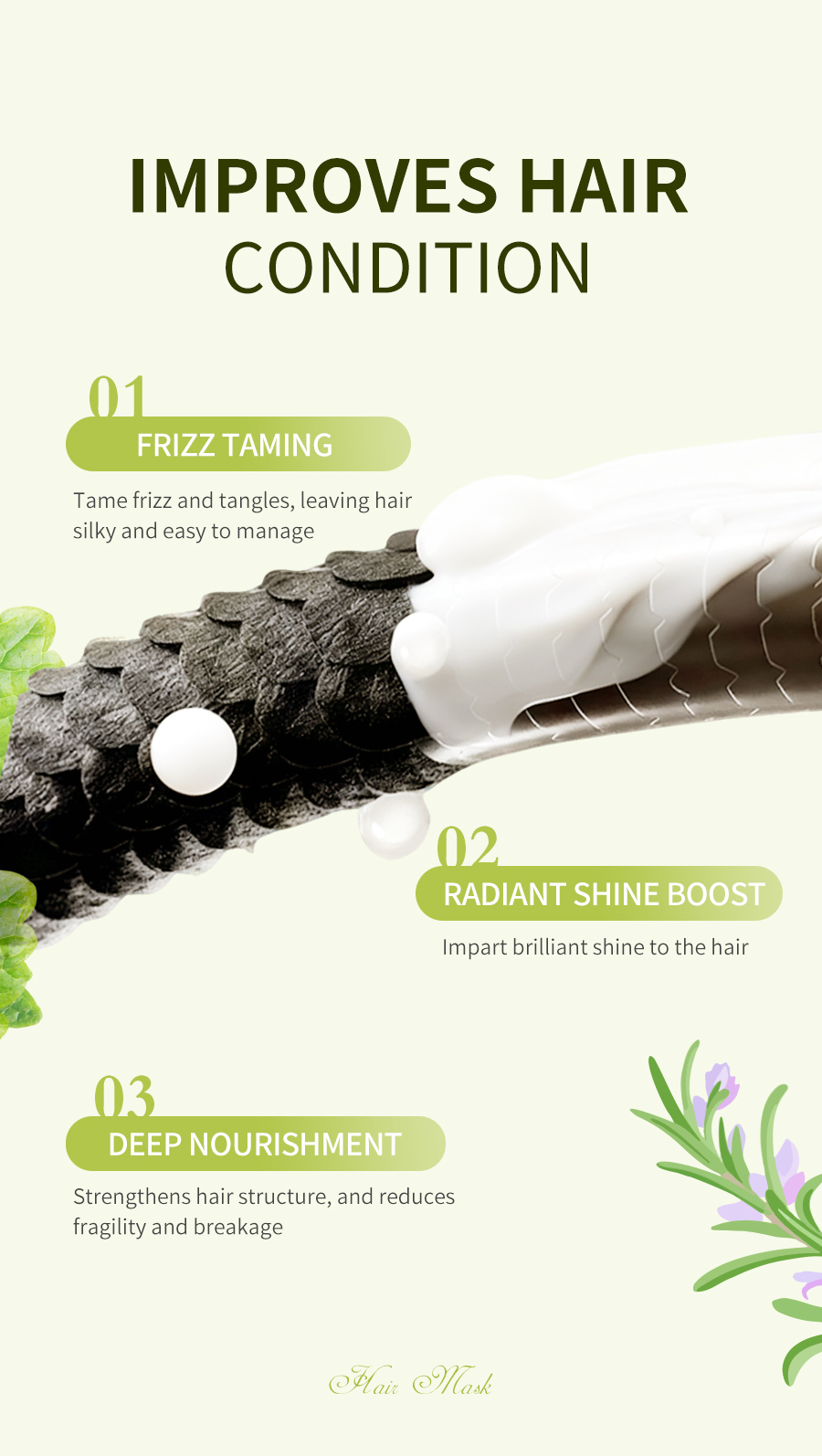 Icesea Rosemary and Mint Hair Treatment Repair Damaged Hair(pic3)