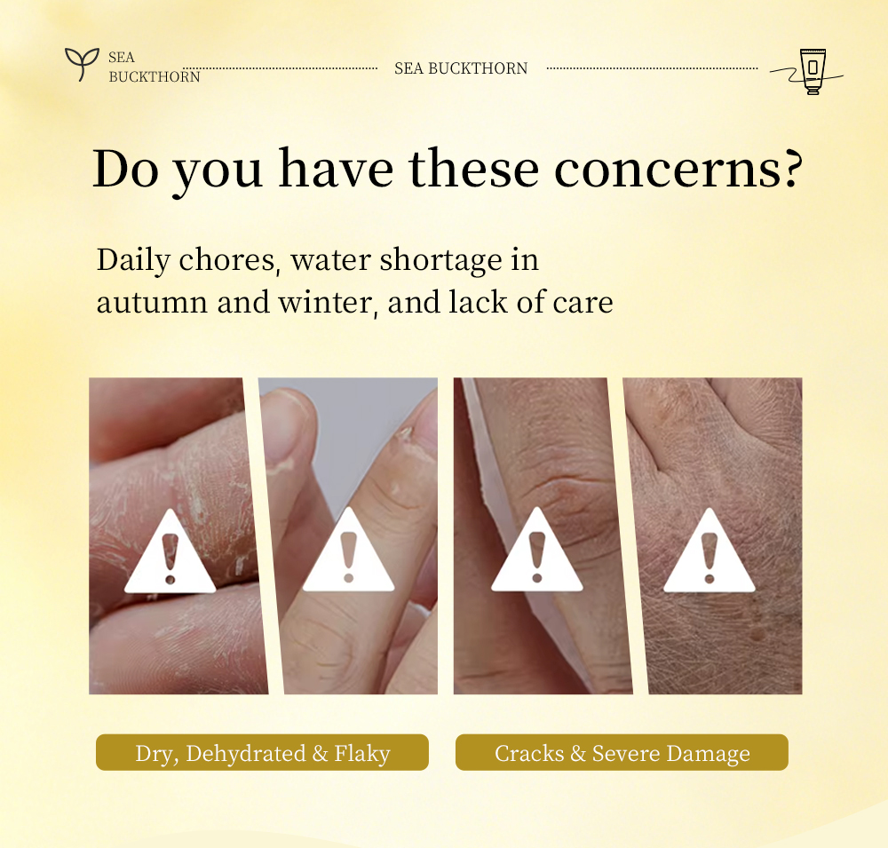 Icesea Sea Buckthorn Regenerating Healing Hand Cream with Intensive Repair for Dry/Cracked Skin Moisturizing & Nourishing Care(pic2)