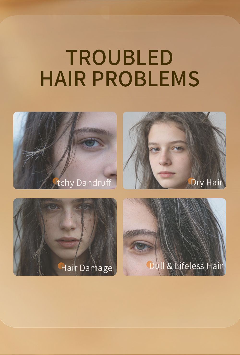 Icesea Gold Caviar Hair Nourishing & Repair Essence for Stronger Roots Damaged Dry Frizzy Hair(pic2)