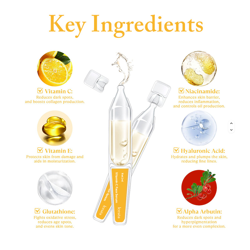 Vitamin C & Hyaluronic Acid Face Serum with Glycerin Liquid Formula for Firming Skin(pic5)