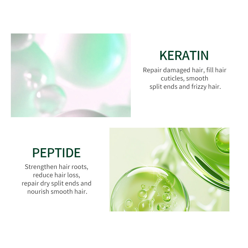 Icesea Polypeptide Keratin Hair Smoothing Cream, Repairing Moisturizing Hair Care for All Hair Types(pic4)