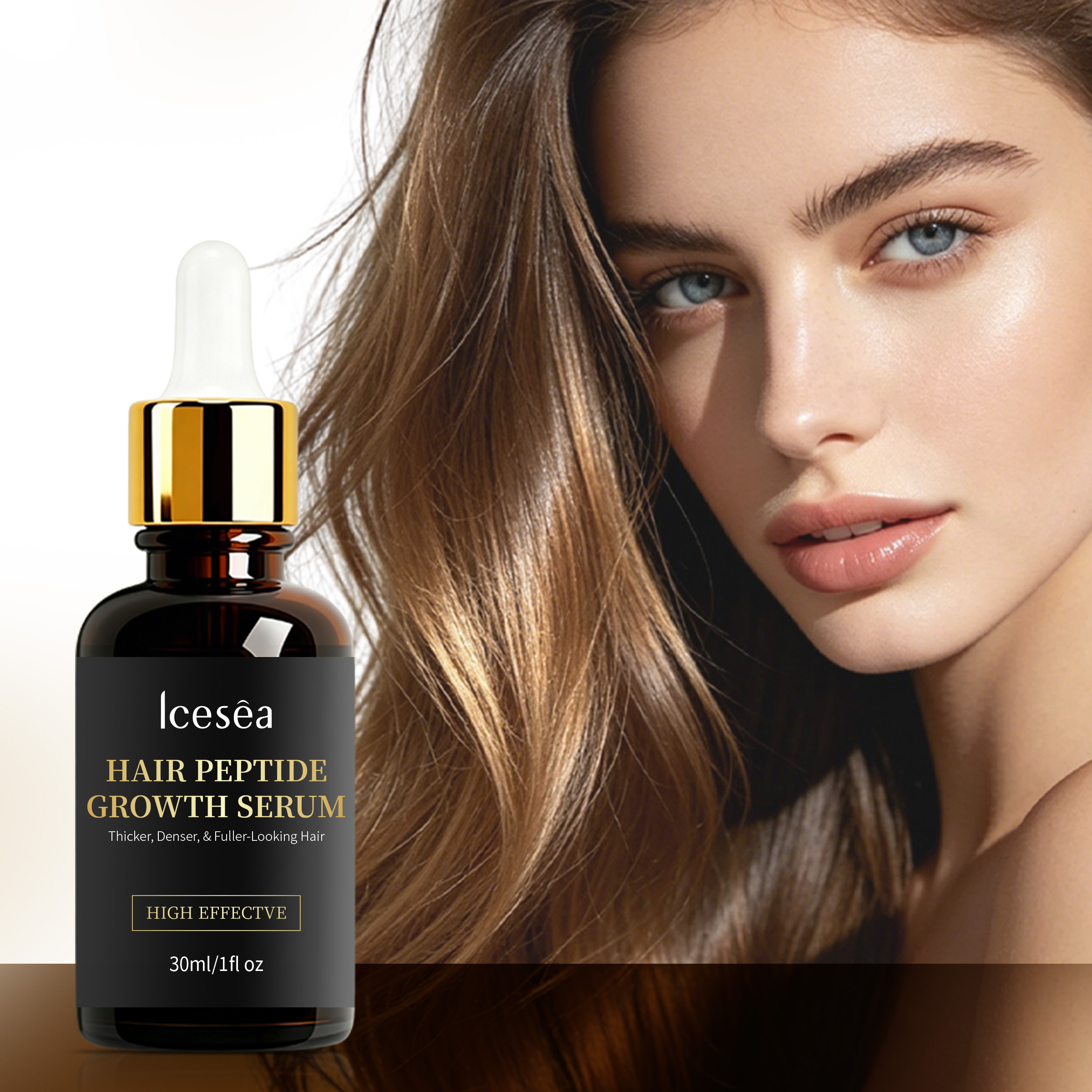 OEM Multi Peptide Anti Hair Loss Serum Hair Thickening Density Booster Scalp Nourishing Strengthening for Thin Hair(pic1)
