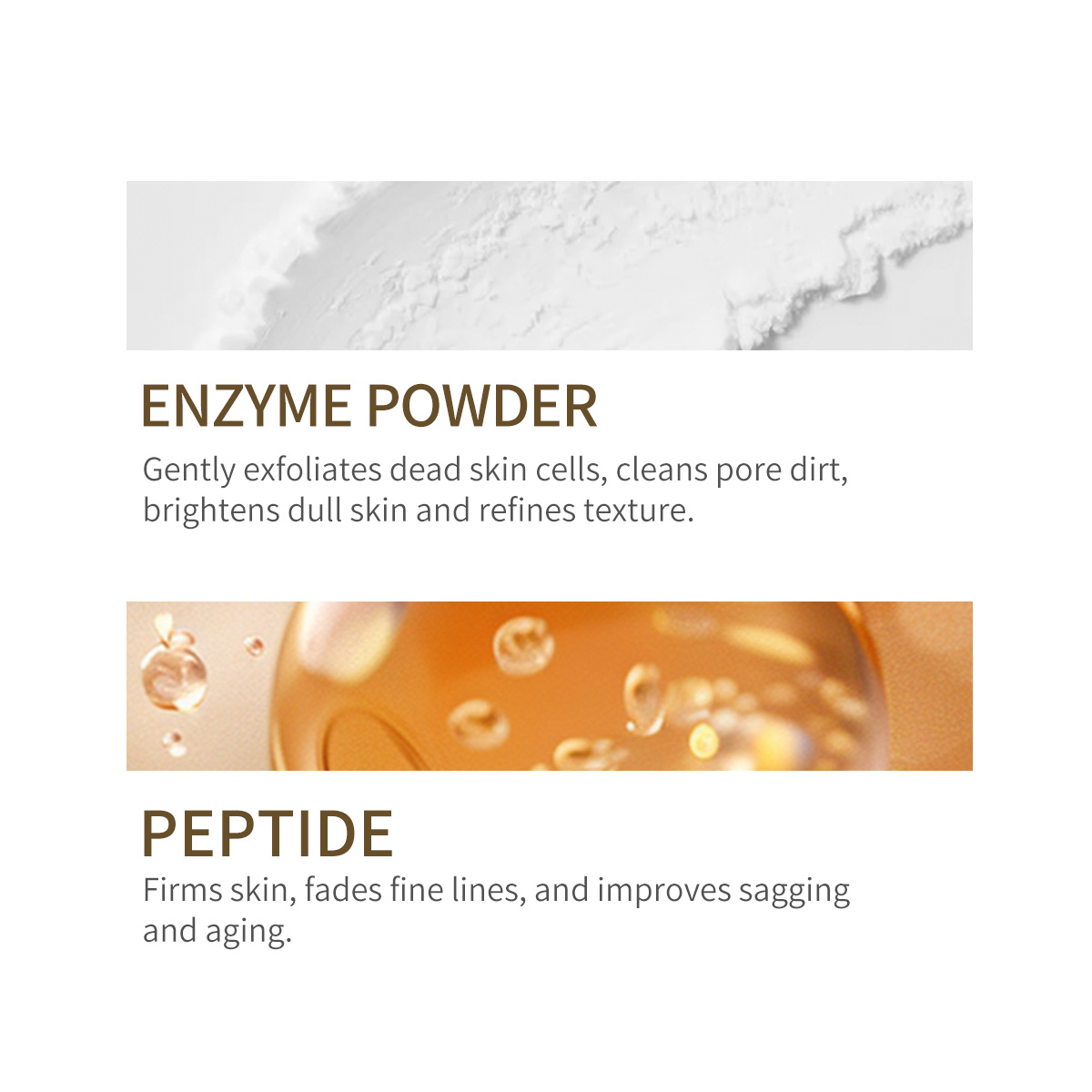 OEM/ODM Polypeptide Nourishing Cleanser Powder 0.5ml Deep Cleansing Gentle Face Wash Private Label(pic4)