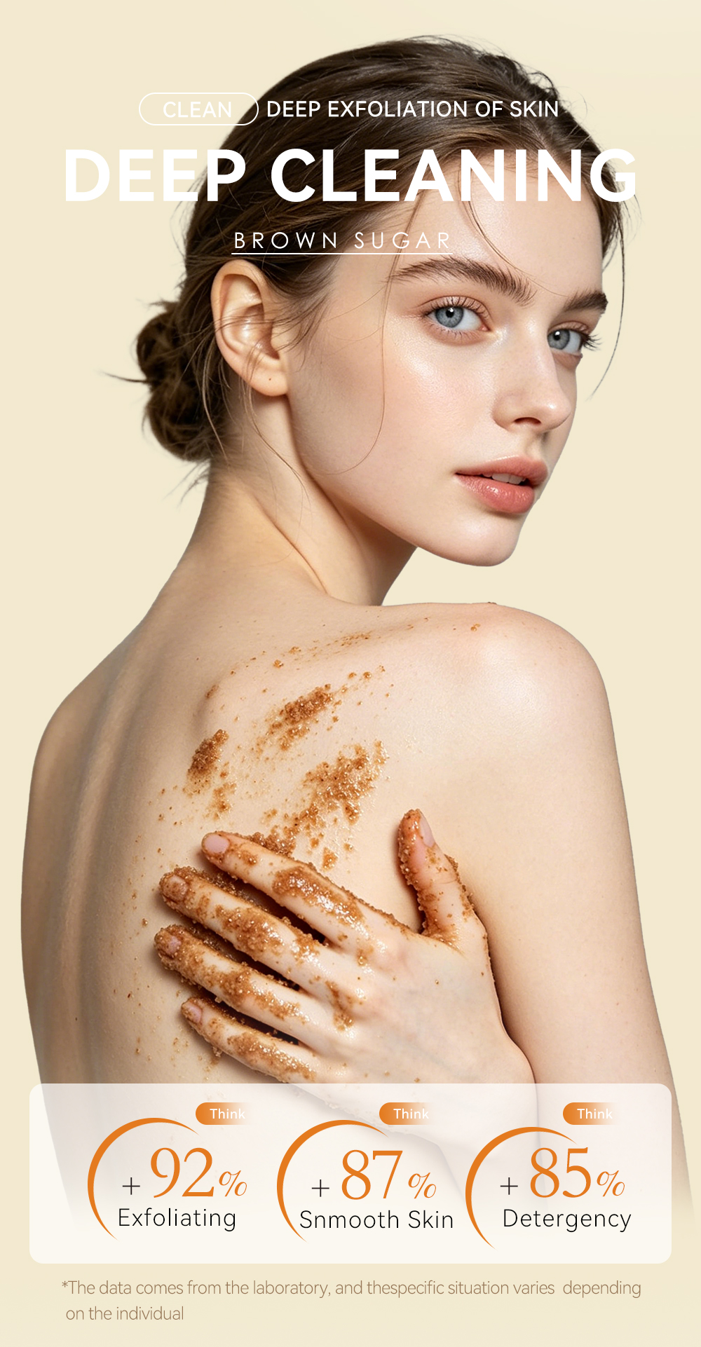 OEM Brown Sugar Body Scrub Exfoliating Moisturizing Dead Skin Remover Nourishing Hydrating for All Skin Types(pic3)