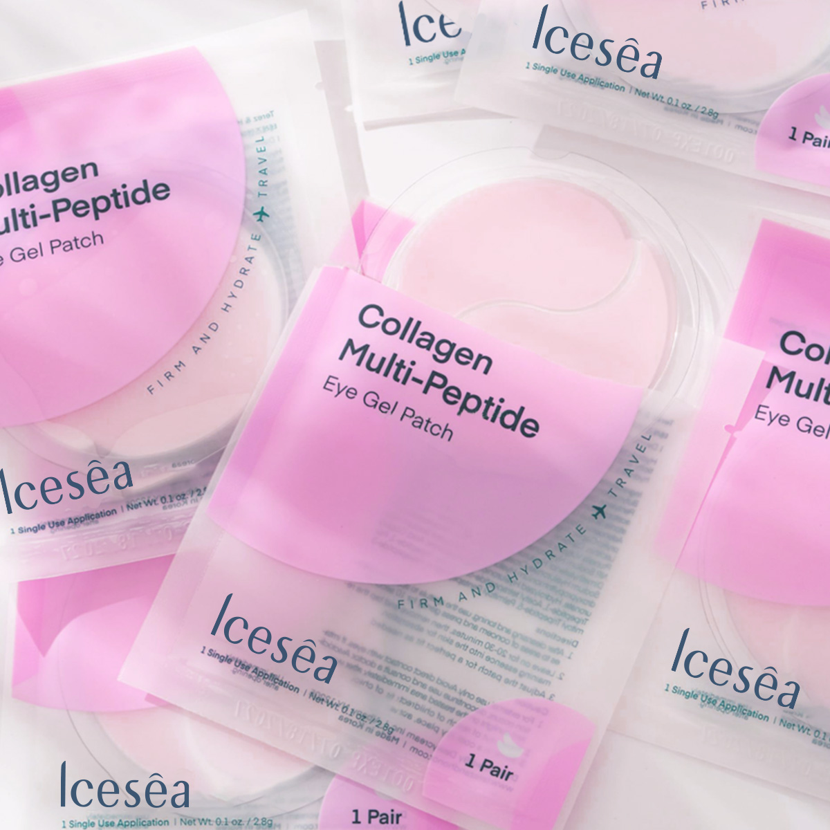Collagen Multi-Peptide Eye Gel Patches Anti-Aging Firming Hydrating Under Eye Mask for Dark Circles Puffiness(pic2)