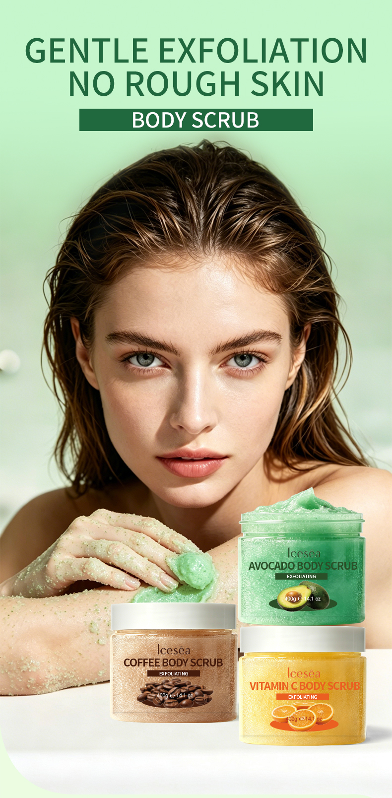 OEM/ODM Vitamin C Body Scrub Exfoliating Dead Skin Brightening Moisturizing | Private Label Wholesale Manufacturer(pic1)