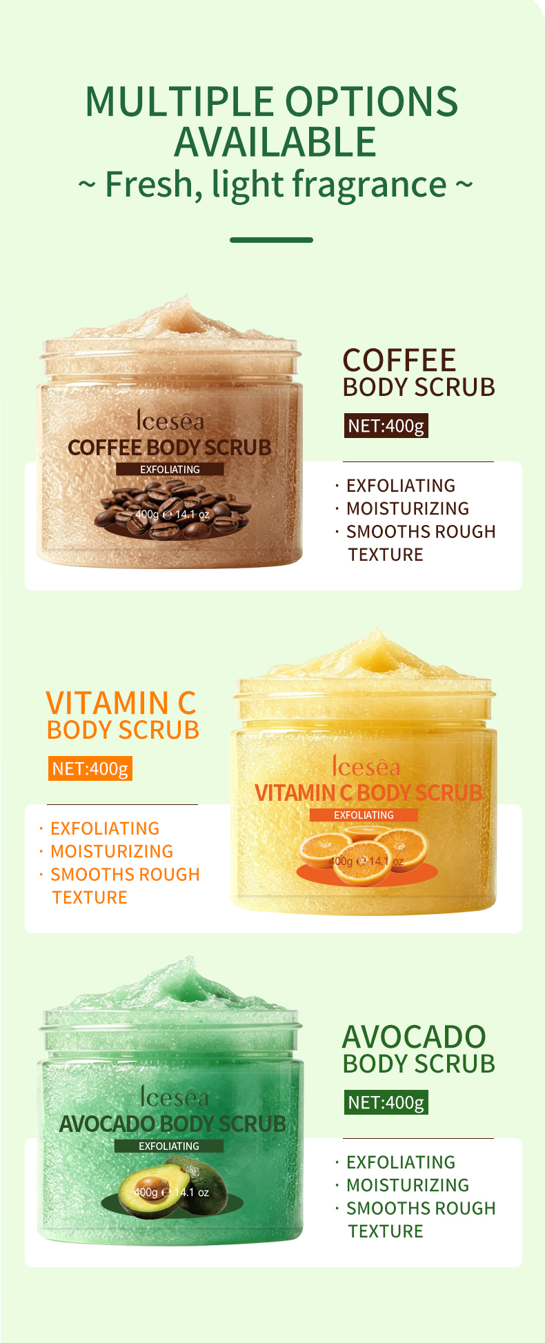 OEM/ODM Vitamin C Body Scrub Exfoliating Dead Skin Brightening Moisturizing | Private Label Wholesale Manufacturer(pic4)