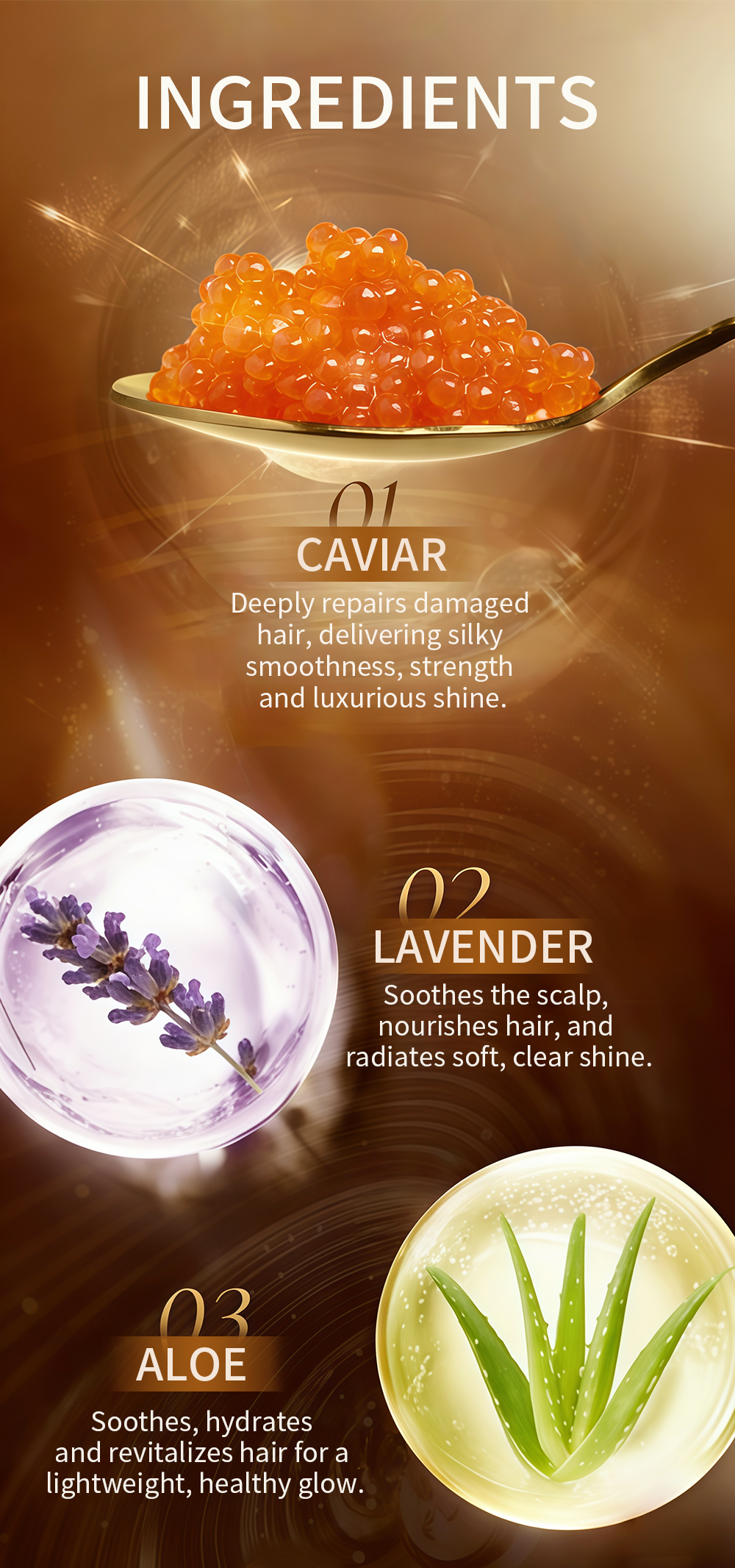 Icesea Golden Caviar Hair Mask Color Care Repair Damaged Hair Nourishing OEM Wholesale(pic4)