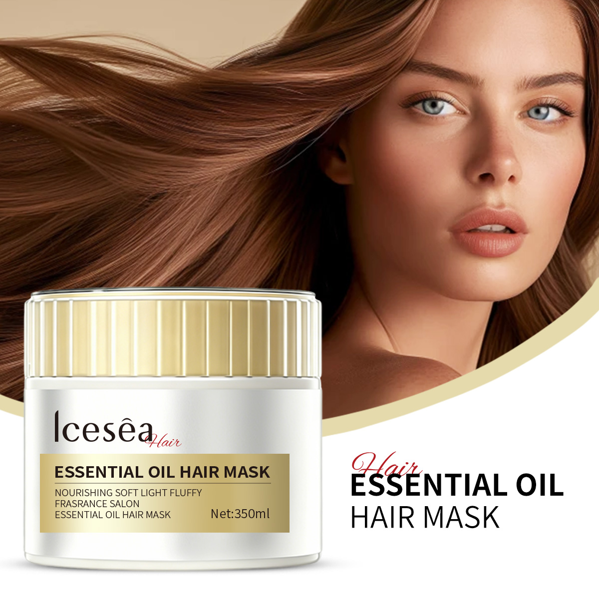 OEM Daily Use Keratin Dual Effect Hair Repair Deep Conditioning Smooth Moisturizing Anti-Frizz Hair Care Cream with Jojoba Oil(pic1)
