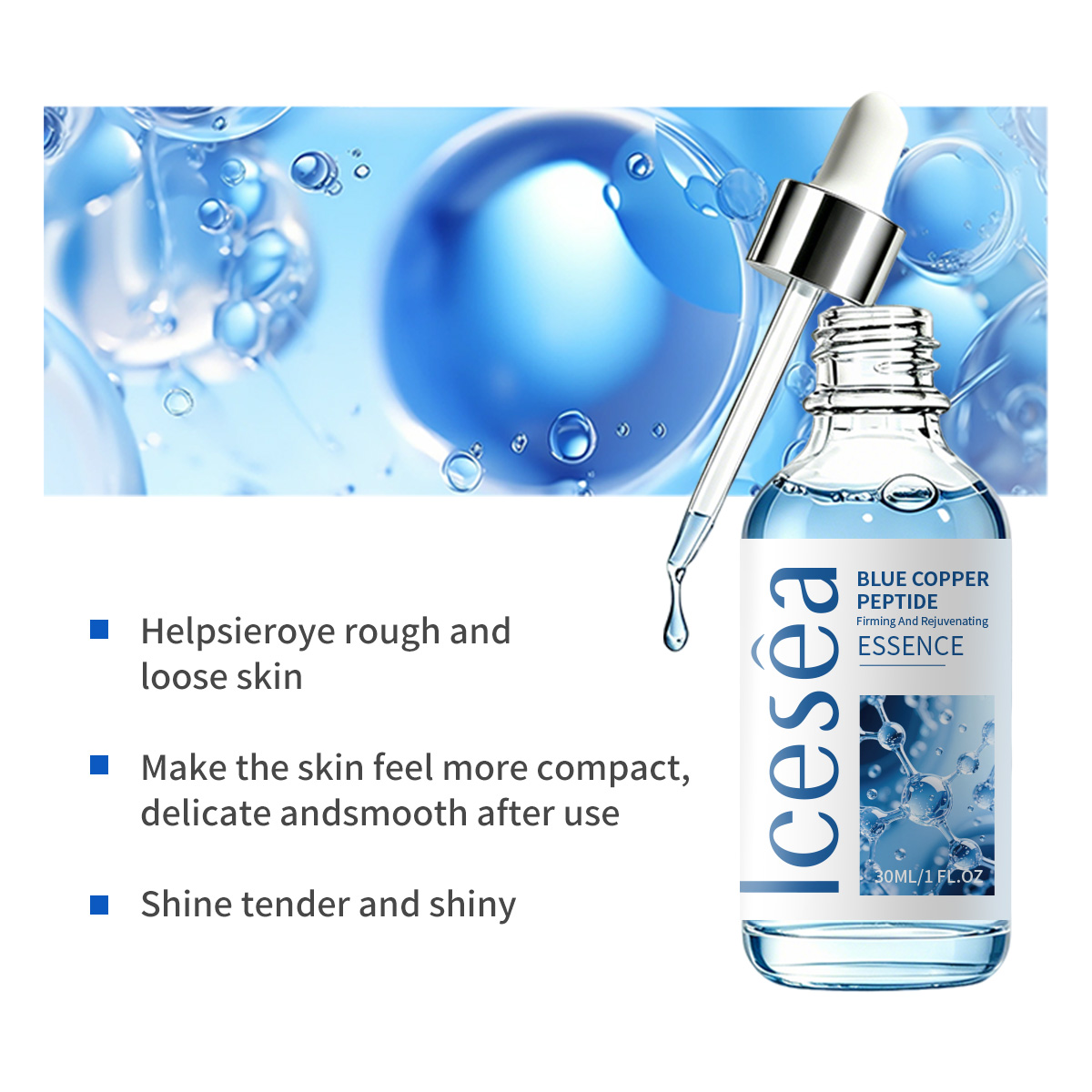 Icesea Anti-Wrinkle Anti-Aging Vitamin C Glycerin Hyaluronic Acid Liquid Face Moisturizer OEM/ODM(pic3)