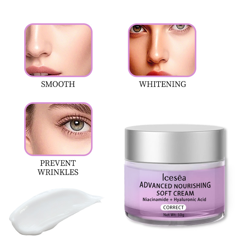 Korean Style Niacinamide Day Moisturizer with Hyaluronic Acid-Whitening & Anti-Wrinkle Formula for All Skin Types(pic3)