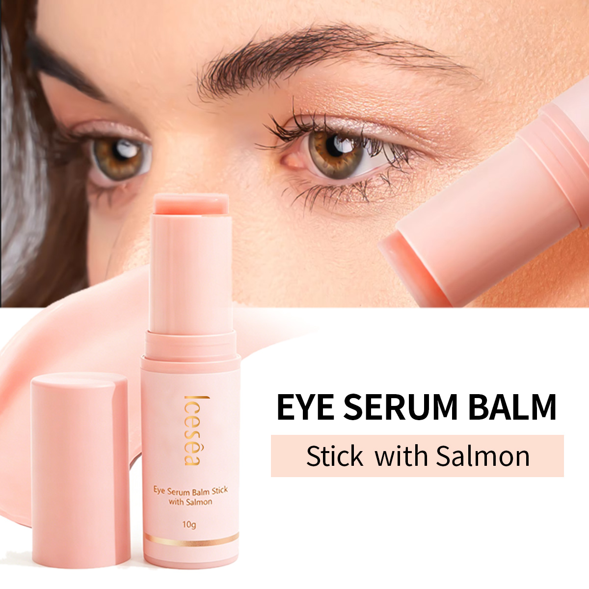OEM Salmon DNA PDRN Eye Cream Stick Firming Elasticity Hydrating Dark Circles Puffiness Private Label Wholesale(pic1)